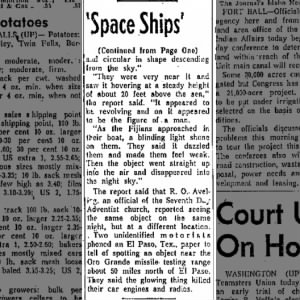 More Saucers Seen multiples across U.S. November 5 1957 3