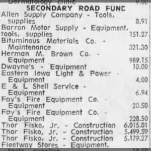 Johnson County bids 1971