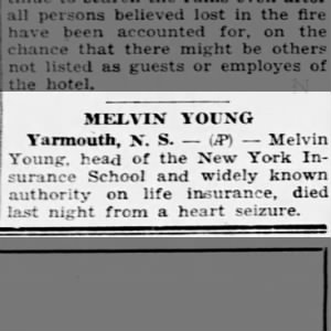 Melvin Young Obituary