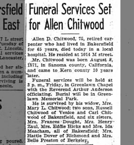 Obituary for Allen P. Chitwood