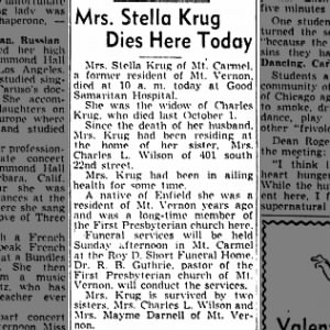 Obituary for Stella Krug