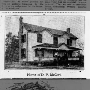 D.P. McCord house, 1906
