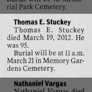Death - Thomas E. Stuckey
