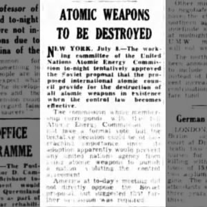 Atomic Weapon Destruction