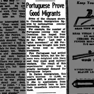 Portuguese prove good migrants
