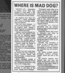 Where is Mad Dog?