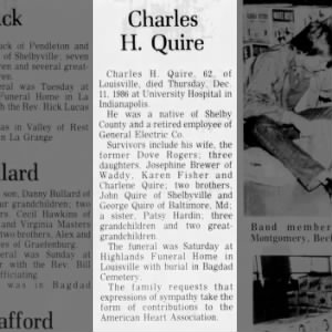 Obituary for Charles H Quire