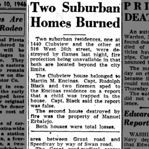 Two Suburban Homes Burned