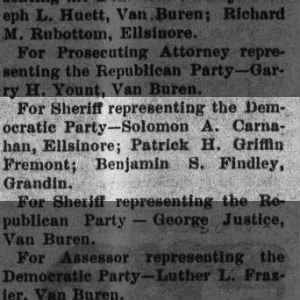 Findley seeks sheriff's office in Carter Co. 7-9-1908