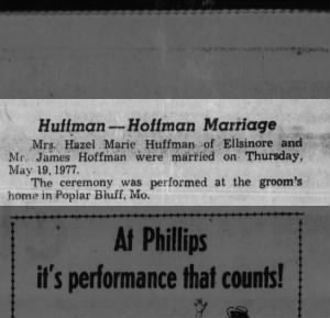 Marriage of Huffman / Hoffman