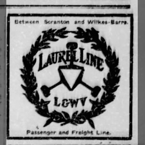 The Laurel Line between Scranton and Wilkes-Barre