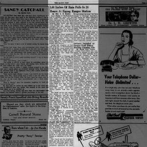 The Sandy Post, Jan. 15, 1953, Thurs., pg 3  Hood Chalet