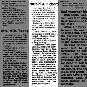 Obituary for Harold A. Pickard