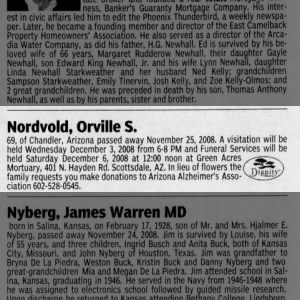 Obituary for Orville S. Nordvold