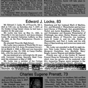 Obituary for Edward J. Locke