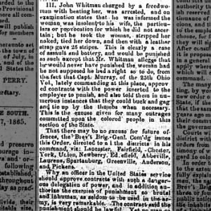 July 1865 Abbeville Bulletin