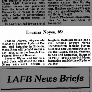 Obituary for Deanna Noyes