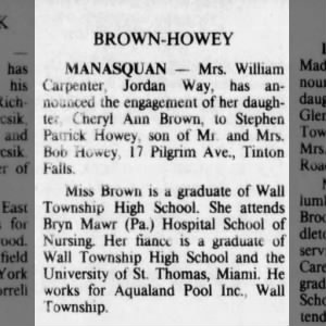 Marriage of Brown / Howey