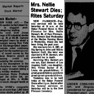 Obituary for Nellie Stewart