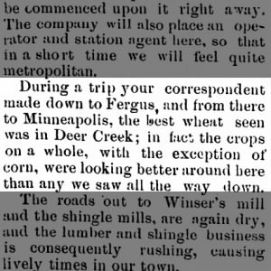 The Northern Pacific Farmer
Wadena, Minnesota · Thursday, July 08, 1880