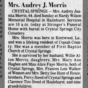Grandma's obituary