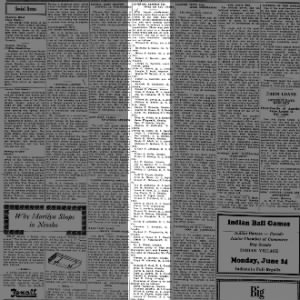 The Neosho Times 20 Jun 1935 Thu Doris Dale to be sent to CCC Camp