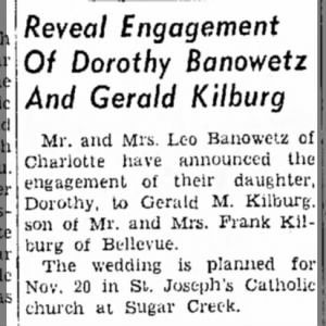 Marriage of Banowetz / Kilburg