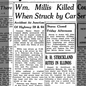 William Franklin Millis Killed 1952 - Part 1 of 2