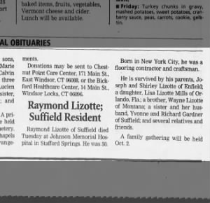 Obituary for Raymond Lizotte