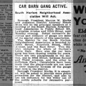 South Harlem Car Barn Gang (Jan. 1914)