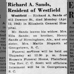 Obituary for Richard A. Sands