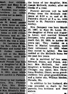 DET-1947-0513-p4-Obituary-Mrs Augusta Leuer Dempsey, St Patricks Cemetery-Amboy, pt 2