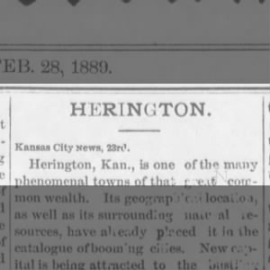 KC article on Herington