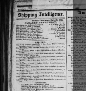 Shipping Intelligence; Arrived. barque Mary Smith