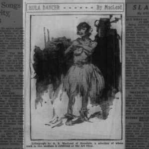A.S. Macleod "Hula Dancer" Dec 10, 1927