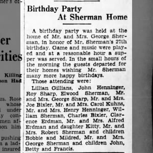 George Sherman Celebrates 27th Birthday