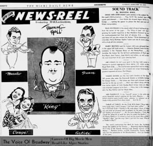 The Miami News. Miami, Florida. Domenica 19 gennaio 1941. Pagina 34