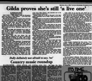 Gilda proves she's still 'a live one'