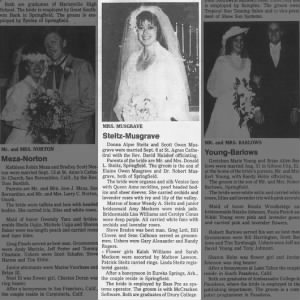 1986 October 19-Springfield Leader and Press-Wedding, Donna Alyse Steitz