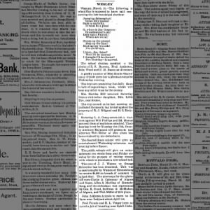 Remington J. Bidgood Tax Levy 1896, Iowa.
