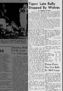 Rick Conner & Pleasant Hill defeat ISD - Football Oct 1972