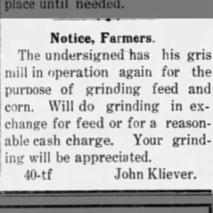 Grist mill ad 