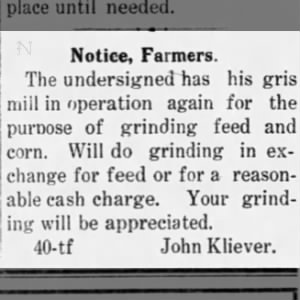 Grist Mill Ad