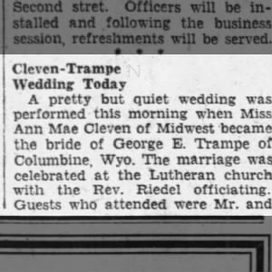 Marriage of Cleven / Trampe