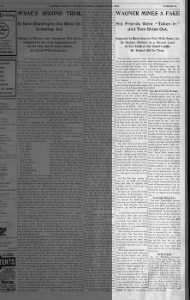 Natrona County Tribune- Casper, Wyoming · Thursday, February 10, 1898
Gold Mine Faked? Cowboy Tom
