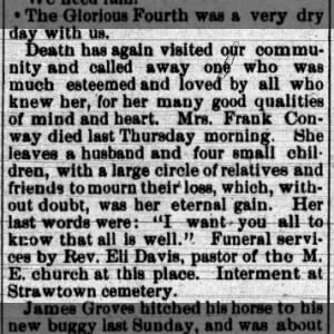 Obituary of Rose Conway
