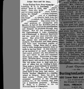 Nathan Saxe and sons Burl Daily Sentinel Apr 12 1875 p2