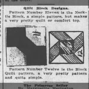 bow tie and block quilt