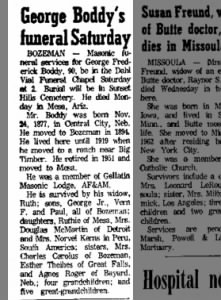 Obituary for George Frederick Boddy