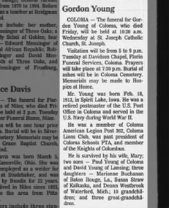 Obituary for Gordon Young